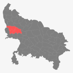 Blank Map Of Uttar Pradesh, HD Png Download, Transparent PNG