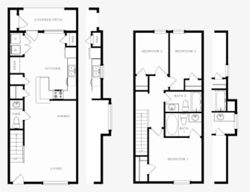 Oak Tree Townhomes Floor Plan, HD Png Download, Transparent PNG