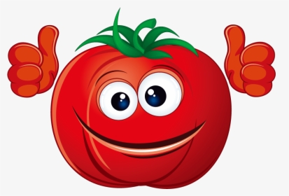 Smiley Cartoon Red Tomatoes Png Download - Tomato Png Cartoon, Transparent Png, Transparent PNG