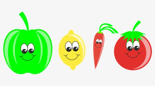 Vegetables, Fruit, Pepper, Lemon, Carrot, Tomato, Food - ภาพ เคลื่อนไหว ผล ไม้, HD Png Download, Transparent PNG