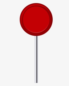 Red Round Sign Png Clip Art - Round Sign Png, Transparent Png, Transparent PNG
