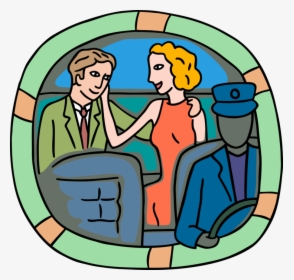 Vector Illustration Of Romantic Couple Get Frisky In, HD Png Download, Transparent PNG