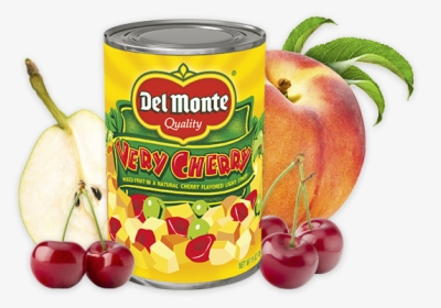 Very Cherry Mixed Fruit - Del Monte Diced Peaches No Sugar Added Nutrition, HD Png Download, Transparent PNG