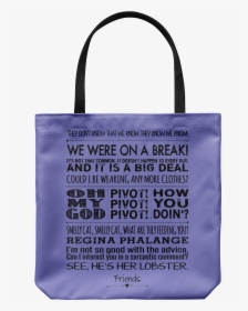 Friends Quotes Reusable Shopping Tote, Beach Bag - Tote Bag, HD Png Download, Transparent PNG