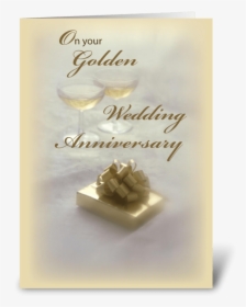 Golden Wedding Anniversary Greeting Card - Wedding, HD Png Download, Transparent PNG