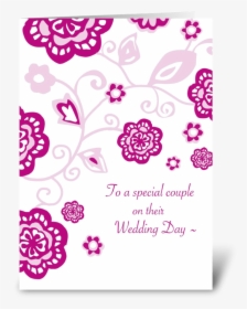 Wedding Day Wishes Send This Greeting Card Designed - Greeting For Wedding Day, HD Png Download, Transparent PNG