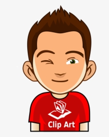 Boy-winking - Boy Profile Picture Of Cartoon, HD Png Download, Transparent PNG