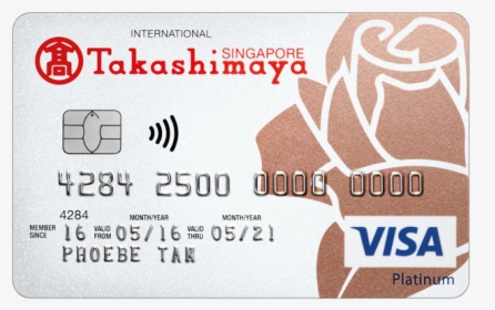 Dbs Takashimaya Debit Card - Dbs Takashimaya Visa Debit Card, HD Png Download, Transparent PNG