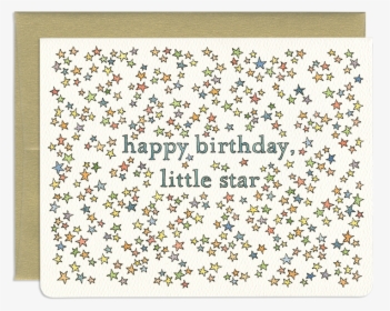 Star Strewn Birthday Greeting Card - Birthday Star Card, HD Png Download, Transparent PNG