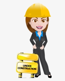 Woman Female Clipart Construction Worker - Female Engineer Clipart Png, Transparent Png, Transparent PNG