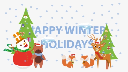 Happy Winter Holidays Dutchtrans - Cartoon, HD Png Download, Transparent PNG