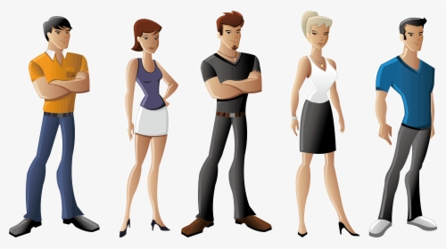 Male Human Cartoon Characters, HD Png Download, Transparent PNG