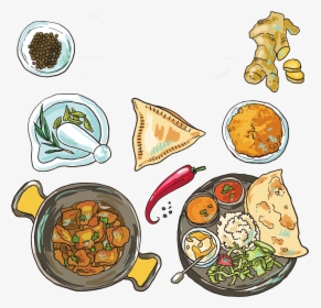 Indian Food Illustration, HD Png Download, Transparent PNG