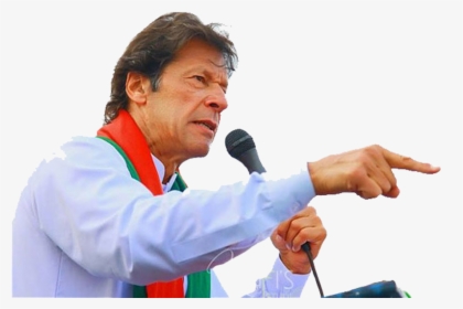Imran Khan Pti On Stage With Mike Giving Speech Transparent - Imran Khan Png Hd, Png Download, Transparent PNG