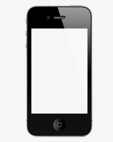 Smartphone Silhouette Clipart Smartphone Iphone Clip - Iphone 4, HD Png Download, Transparent PNG
