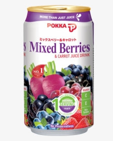 Mixed Berries & Carrot Juice Drink - Pokka Mixed Berries Juice, HD Png Download, Transparent PNG