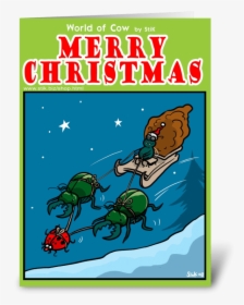 Father Fly Christmas Greeting Card - Cartoon, HD Png Download, Transparent PNG