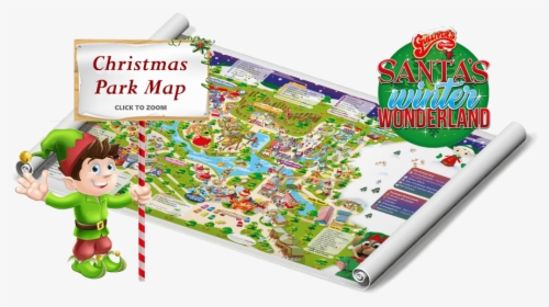 Warrington Christmas Park Map - Christmas Elf, HD Png Download, Transparent PNG