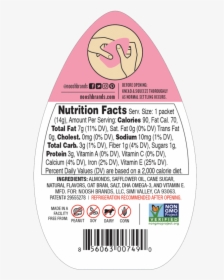 Noosh Almond Butter Packets - Noosh Cupcake Almond Butter Nutrition Facts, HD Png Download, Transparent PNG