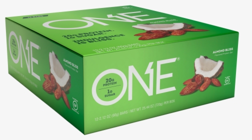One Protein Bar Almond Bliss Main - One Protein Bar Coconut Almond, HD Png Download, Transparent PNG