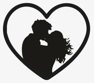 Love, Heart, Kiss, Couple, Boyfriends, Affection - Couple Kissing Silhouette Png, Transparent Png, Transparent PNG