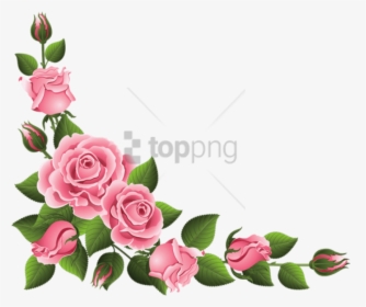 Rose Flower Border Png, Transparent Png, Transparent PNG