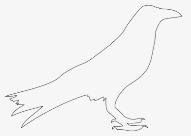 Crow - Crow Drawing Clipart, HD Png Download, Transparent PNG
