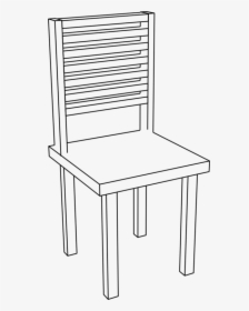 Transparent White Desk Png - Chair Png Black And White, Png Download, Transparent PNG