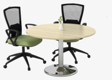 Round Meeting Table - Meeting Chair And Table Png, Transparent Png, Transparent PNG