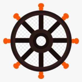 Ship Wheel As Soon Your Course Is Open It Can Be Clipart - Dharmachakra Png, Transparent Png, Transparent PNG