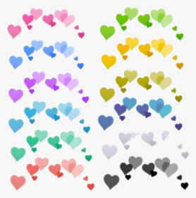 Colours, Hearts, And Overlay Image - Sticker Picsart Cute, HD Png Download, Transparent PNG