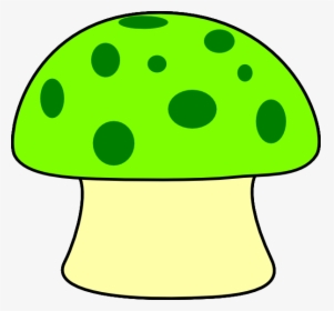 Mushroom Clip Art The Cliparts - Green And Yellow Mushroom, HD Png Download, Transparent PNG