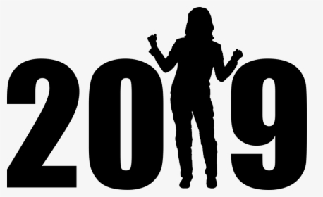 New Year, 2019, Woman, Lifestyle, Exited, Determination - Happy New Year 2019 Photo Png, Transparent Png, Transparent PNG
