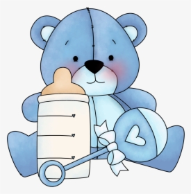 Blue Teddy Bear Clipart - Clip Art Blue Teddy Bear, HD Png Download, Transparent PNG