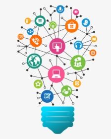Social Media Bulb Png, Transparent Png, Transparent PNG