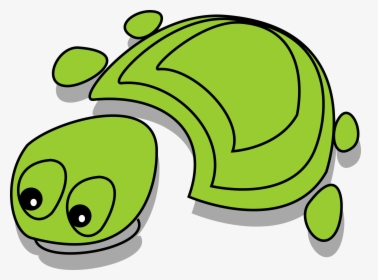 Green Tortoise Clip Arts - Tortoise Cartoon, HD Png Download, Transparent PNG