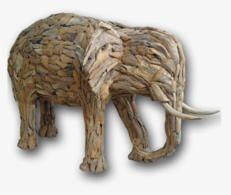 Teak Root Elephant Sculpture, HD Png Download, Transparent PNG