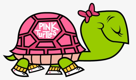 Transparent Tortoise Clipart - Pink And Green Turtle, HD Png Download, Transparent PNG