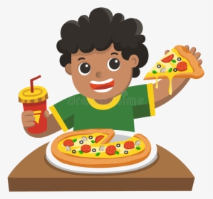 Eating Clipart Person Pizza Graphics Illustrations - People Eating Pizza Clipart, HD Png Download, Transparent PNG