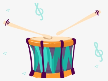Instrument Clipart Hand Drum - Cartoon, HD Png Download, Transparent PNG