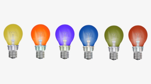 Colored Light Bulbs Png, Transparent Png, Transparent PNG