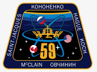 Iss Expedition 59 Patch, HD Png Download, Transparent PNG