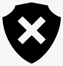 Shield Protect Unsecure Attack - X Icon Noun Project, HD Png Download, Transparent PNG