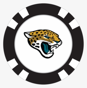 Jacksonville Jaguars Poker Chip Ball Marker - Jaguars Nfl, HD Png Download, Transparent PNG