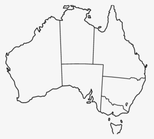 Blank Map Of Australia Printable Printable Blank Map - Empty Map Of Australia, HD Png Download, Transparent PNG
