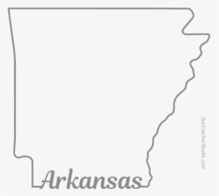Free Arkansas Outline With State Name On Border, Cricut - State Outlines, HD Png Download, Transparent PNG