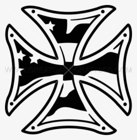 Black And White,symmetry,line Art,clip Photography,coloring - Iron Cross Sticker, HD Png Download, Transparent PNG