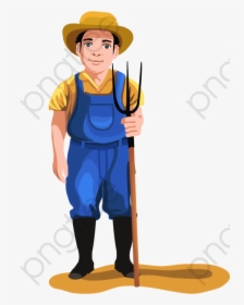 Character Cartoon Png And - Transparent Background Farmer Clipart Png, Png Download, Transparent PNG