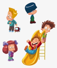 Child Day Care Clip Art - Kids Playing Vector, HD Png Download, Transparent PNG