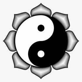 Simple Yin Yang Clip Art Medium Size - Yin Yang Symbol Png Art, Transparent Png, Transparent PNG